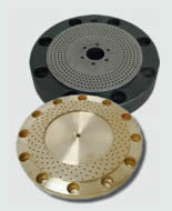 Non stick granulator plate with hard metal replacement coating and inner Lunac 1 coating